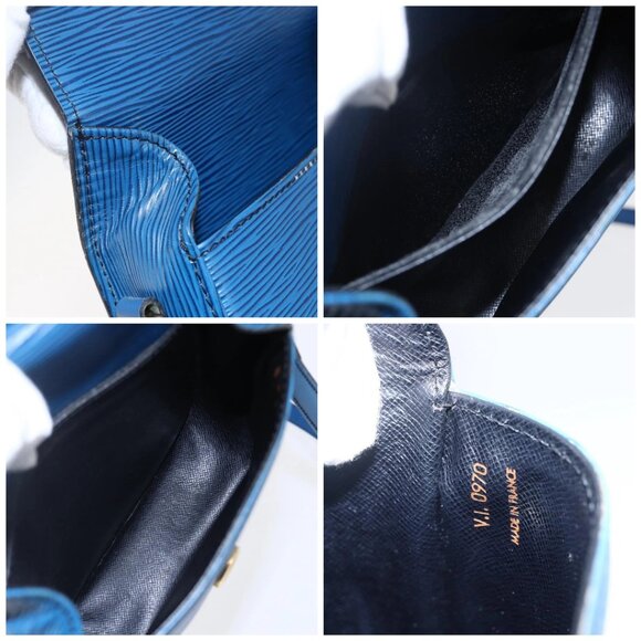 LOUIS VUITTON Epi Saint Cloud PM Shoulder Bag Blue - Picture 14 of 15